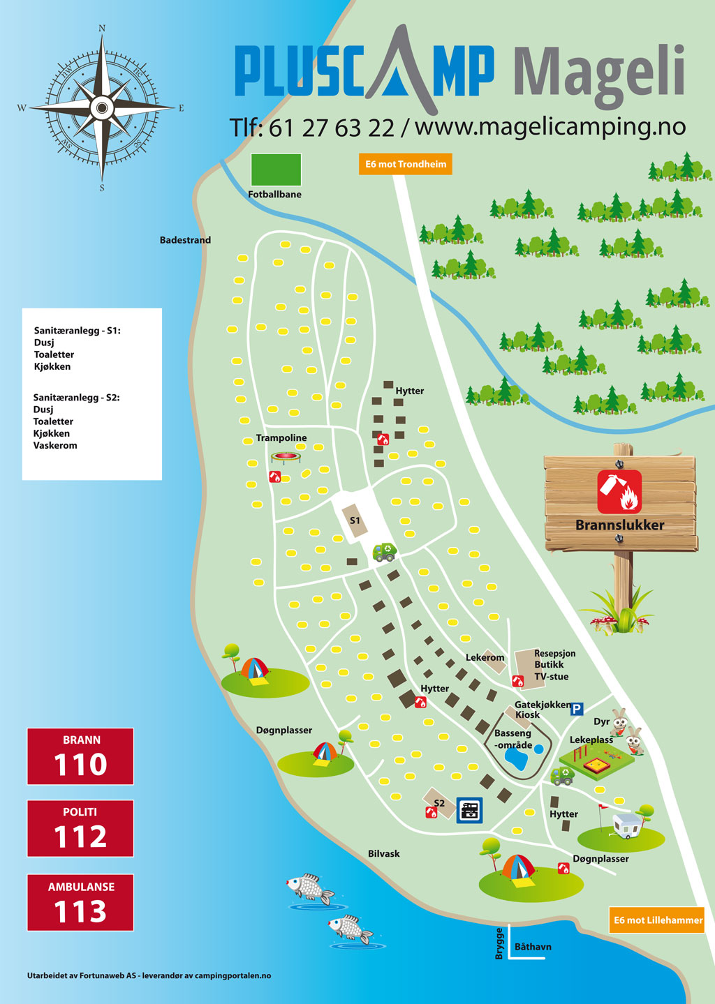 Mageli Camping Oversiktskart